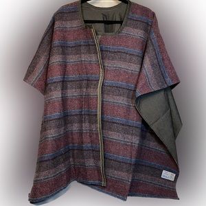 Wool poncho/shawl - woven in Scotland